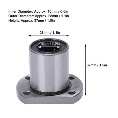 Small Sealed Steel Ball Bearing Oval Flange Linear Bearing Stable LMH16UU Motion Ball for Machine Tool in Kuwait
