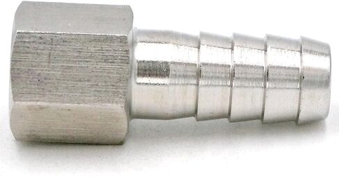 1/4" Female to 12mm Hose 304 Stainless Steel Splicer Hose Tail Connector 98 bar in Saudi Arabia