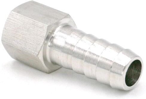 1/4" Female to 12mm Hose 304 Stainless Steel Splicer Hose Tail Connector 98 bar in Saudi Arabia