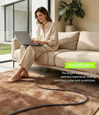 كابل USB C بطول 10 أقدام 2 حزمة، كابل USB C إلى USB C بقوة 240 وات شحن سريع لشاحن الهاتف الطويل سلك شاحن من النوع C لهاتف iPhone 17 Pro Max و16 15 وiPad Pro/Air وApple MacBook وأجهزة الكمبيوتر المحمولة - أسود in Kuwait