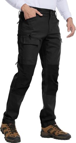 WORKIDEA Men's Stretch Canvas Work Pants - Outdoor Camping Utility Trousers in Kuwait