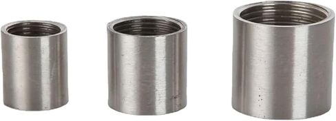 1/8 "1/4" 3/8 "1/2" 3/4 "1" 1.5 "2" 3 "4" أنثى جولة اقتران السباكة موصل 201 ماسورة من الفولاذ المقاوم للصدأ المناسب (3/8 ") in Kuwait