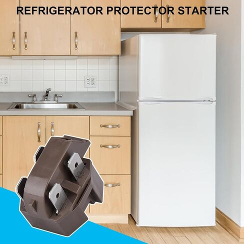 4387913 مجموعة مرحل ضاغط الثلاجة والحمولة الزائدة، تنطبق على Whirlpool، GE، KitchenAid، LG، مجموعة مرحل الثلاجة / الفريزر Magic Chef. 7020935 4387766 4387836 424137 in Kuwait