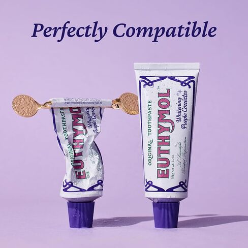 EUTHYMOL Vintage Whitening Duo - Whitening Toothpaste & Classic Gold Tube Squeezer Set in Kuwait