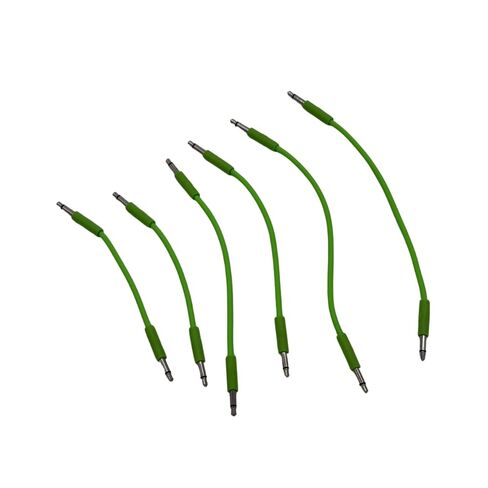 Luigi's Modular mPatch Mini Eurorack Patch Cables - Green 2 Each - 5cm, 8cm. &11cm in Kuwait