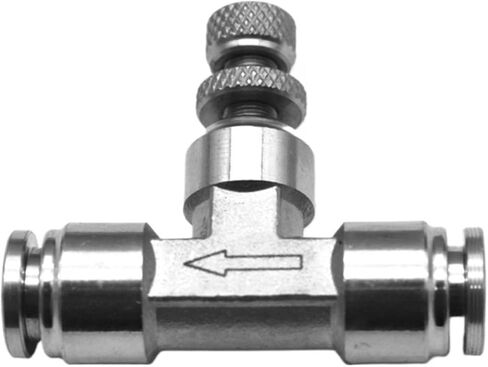 SA pneumatic connector 304 stainless steel metal air connector hose 4/6/8/10/12mm flow adjustment throttle valve quick connector(SA-12) in Kuwait