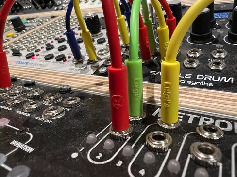 Luigi's Modular mPatch Mini Eurorack Patch Cables - Green 2 Each - 5cm, 8cm. &11cm in Kuwait