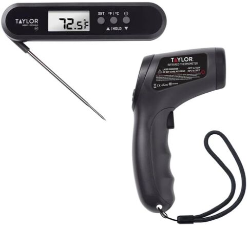 Digital Thermometer Bundle, Laser Infrared Surface & Instant Read, IPX7 Waterproof, Wide Temperature Range -58°F to 716°F in Kuwait