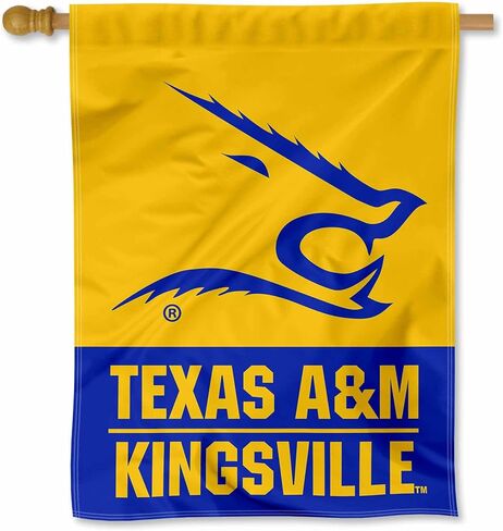 TAMU Kingsville Javelinas Double Sided House Flag in Kuwait