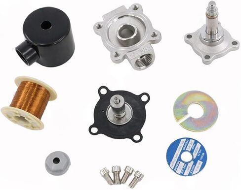 1/2 Inch Normally Closed Brass Solenoid Valve 220V 24V 12V 24VAC 1Pcs(EPDM-SEAL_220VAC) in Kuwait