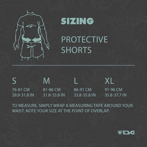 TSG - Crash Pant A Protective Shorts Gear Guard for Snowboard, Skate, and Ski - 3D Protection for Hip and Tailbone - Black in Kuwait