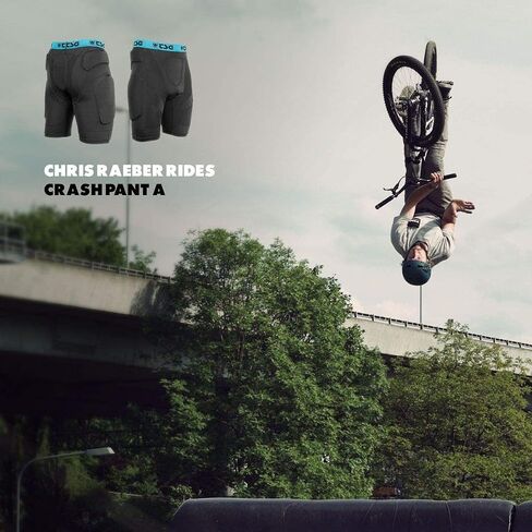 TSG - Crash Pant A Protective Shorts Gear Guard for Snowboard, Skate, and Ski - 3D Protection for Hip and Tailbone - Black in Kuwait