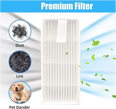 8Pcs HEPA Filters, Only ，Compatible For Tikom G8000 Max L8000 Pro Robot Vacuum in Kuwait