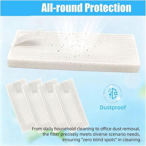 8Pcs HEPA Filters, Only ，Compatible For Tikom G8000 Max L8000 Pro Robot Vacuum in Kuwait