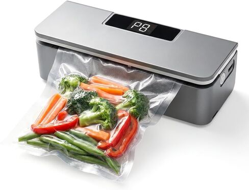 2026 New Mini Bag Sealer and Cutter, 8 Gear Adjustable Heat Sealer, Magnetic Design for Kitchen Food Storage, Snack & Plastic Bag Sealing (Gray) in Kuwait