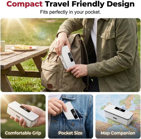 2026 New Mini Bag Sealer and Cutter, 8 Gear Adjustable Heat Sealer, Magnetic Design for Kitchen Food Storage, Snack & Plastic Bag Sealing (Gray) in Kuwait