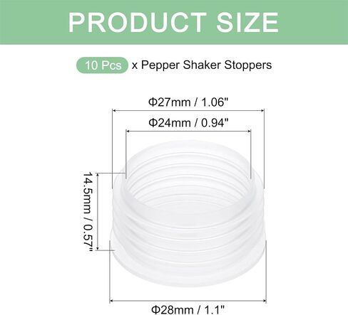 uxcell 10 Pcs Salt Shaker Stoppers 1-1/16in, 4 Layer Plastic Salt Shaker Plug Stopper Clear Replacement Plug Bottle Caps Reusable Clear Round Plastic End Cap for Bottles Pipes Flower Pots in Kuwait