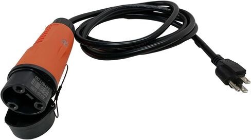 سلك طاقة لشحن عربة الجولف Y-30 مدرج من ETL لكولمان DR48V وكاندي AGM Kruiser 4P EV، كابل شحن عالي التحمل 14 AWG، برتقالي 8.2 قدم in Kuwait