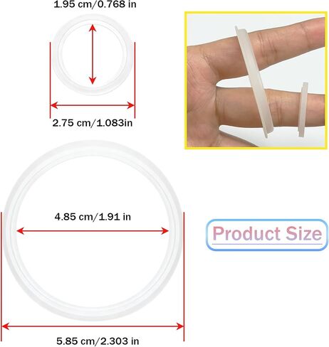 6 Pcs Replacement Gaskets for Stanley All Day Slim Bottle 20oz & 34oz,Silicone Seal O Ring Replacement Gaskets Compatible with Stanley All Day Slim Bottle for Cap & Body in Kuwait
