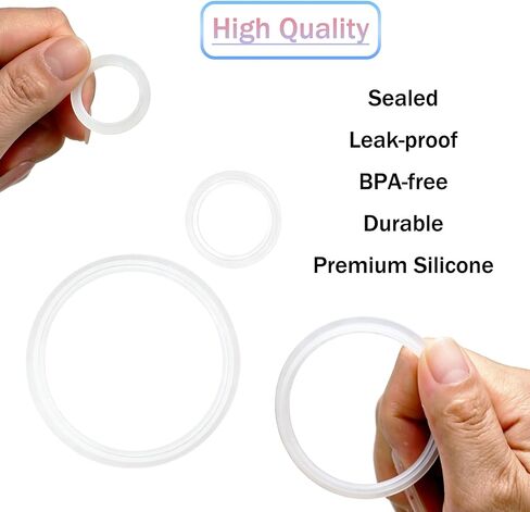 6 Pcs Replacement Gaskets for Stanley All Day Slim Bottle 20oz & 34oz,Silicone Seal O Ring Replacement Gaskets Compatible with Stanley All Day Slim Bottle for Cap & Body in Kuwait