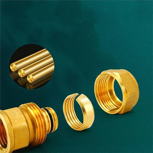 ضغط نحاسي مستقيم Pex 1216/1418/1620/2025/2632 تركيبات أنابيب الألومنيوم إلى وصلة اتحاد الإناث DN15 (1216xDN15 Nickelage) in Kuwait