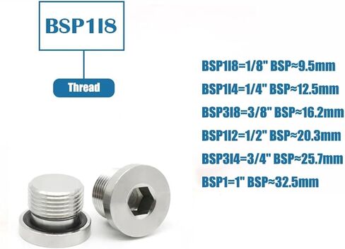 M8 M10 M12 M14 M16 M18 M20 1/8 "1/4" 3/8 "1/2" 3/4 "1" ذكر 316 سداسية من الفولاذ المقاوم للصدأ المقبس غطاء نهاية الرأس وصلة أنابيب (M20x1.5) in Kuwait