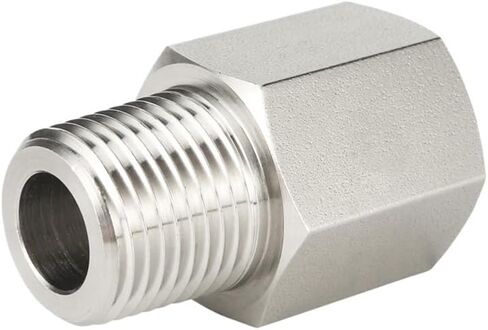 1 قطعة أنثى BSPT إلى ذكر NPT أنثى NPT إلى ذكر 1/8" 1/4" 3/8" 1/2" 3/4" موصل تركيب الأنابيب 316 الفولاذ المقاوم للصدأ (BSPT(F) إلى NPT(M)، 0.75 بوصة × 0.75 بوصة) in Kuwait