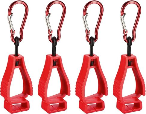 مشابك القفازات M METERXITY - قفازات حامل المشبك، قفازات Keeper Clamp Grabber Catcher تنطبق على خوذة أحزمة بناء العمال in Kuwait