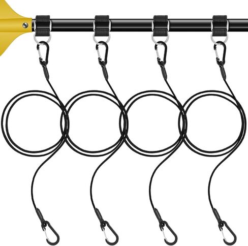 Civaner 4 Pack Kayak Paddle Leash Fishing Lanyard Kayak Fishing Accessories Kayak Paddle Cord Fishing Pole Tether Fishing Rod Straps for Fishing Tools, Rods, Paddles in Kuwait