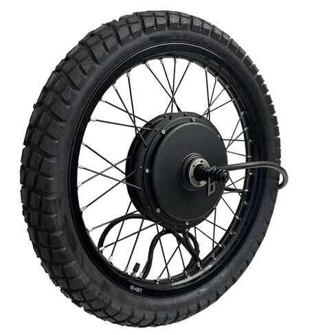 محرك QS 205 150 مم بقدرة 5000 وات، حافة سوداء 19 * 1.6 مع عجلة خلفية عالية السرعة 3.5T QS 5000W مع إطار شارع 80/100-19 in Kuwait