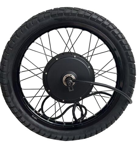 محرك QS 205 150 مم بقدرة 5000 وات، حافة سوداء 19 * 1.6 مع عجلة خلفية عالية السرعة 3.5T QS 5000W مع إطار شارع 80/100-19 in Kuwait