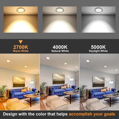 comzler 6 عبوات BR30 مصابيح إضاءة LED للفيضانات، 2700 كلفن أبيض دافئ، ما يعادل 65 وات، مصابيح إضاءة بقاعدة E26، قابلة للتعتيم 120VAC CRI85+ 850 لومن، لمبة إضاءة سقف داخلية للمطبخ وغرفة المعيشة in Kuwait