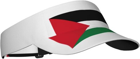 Palestine flag1 Print Foldable Sun Visor Hat Lightweight Adjustable Sun Visor Hat Outdoor Sports Cap for Adults Black in Kuwait
