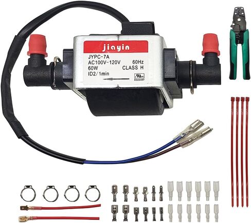 Jiayin JYPC-7A AC 120V 60W 2400cc/min 2bar Water Solenoid Liquid Pump Fit for Rug Doctor/Bissell Deep Carpet Cleaner,Replacement Part Mighty Pro X3,DCC-1,B0600,B0608,etc,with spring clips, inserts in Kuwait