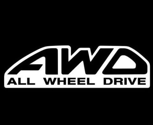 ملصق فينيل للدفع على جميع العجلات AWD - نافذة السيارة ذات الدفع الرباعي 4x4 Subaru Jdm، ملصق من الفينيل مقطوع بالقالب للنوافذ والسيارات والشاحنات وصناديق الأدوات وأجهزة الكمبيوتر المحمولة وأجهزة MacBook - تقريبًا أي سطح صلب وناعم in Kuwait