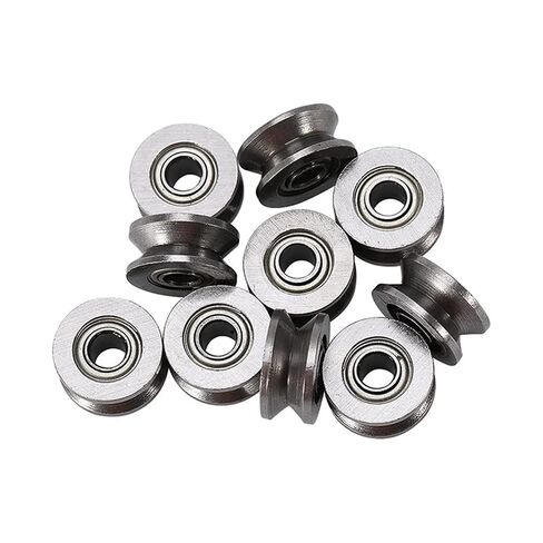 Small Sealed Steel Ball Bearing 40Pcs U Groove Bearing U624ZZ Carbon Steel Durable V Ball Pulley in Kuwait