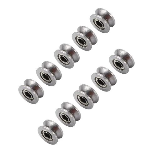Small Sealed Steel Ball Bearing 40Pcs U Groove Bearing U624ZZ Carbon Steel Durable V Ball Pulley in Kuwait