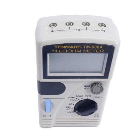مقياس المقاومة الرقمي الصغير Tenmars TM-508A | ملي أوم متر 0.1 م إلى 20 ك أوم in Kuwait