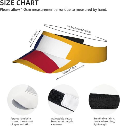 Texas State Flag Print Foldable Sun Visor Hat Lightweight Adjustable Sun Visor Hat Outdoor Sports Cap for Adults Black in Kuwait