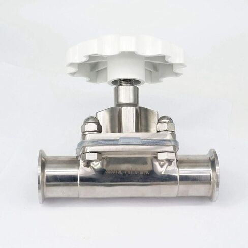 Fit 1-1/2" 38mm Pipe OD x Ferrule O/D 50.5mm Tri Clamp 316L Stainless Steel Diaphragm Valve in Kuwait