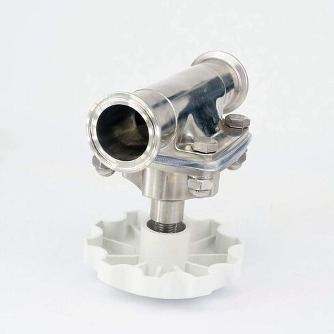Fit 1-1/2" 38mm Pipe OD x Ferrule O/D 50.5mm Tri Clamp 316L Stainless Steel Diaphragm Valve in Kuwait