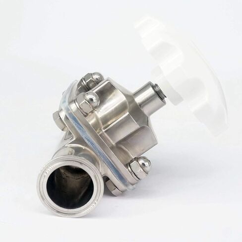 Fit 1-1/2" 38mm Pipe OD x Ferrule O/D 50.5mm Tri Clamp 316L Stainless Steel Diaphragm Valve in Kuwait
