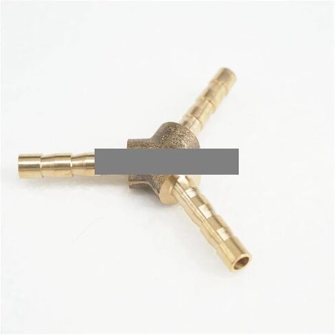 2pc Y Hose I/D 4mm 3 Ways Brass coupler Splicer Connector fitting for Fuel Gas Water in Saudi Arabia