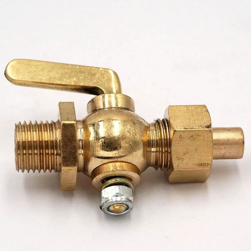 1/4" Male To Socket Welded Brass Drain Petcock Shut Off Valve for Fuel Gas Oil Air in Saudi Arabia