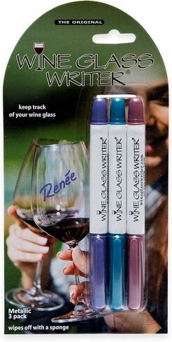 Wine Glass Writer Pens Spring Set of 3#34221 in Kuwait
