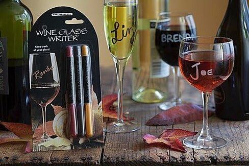 Wine Glass Writer Pens Spring Set of 3#34221 in Kuwait