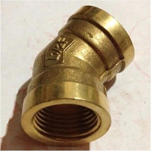1/2" Female 45 Degree Elbow Brass Pipe Fitting Connector in Saudi Arabia