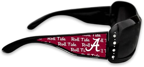 نظارات شمسية من Heart Alabama Crimson Tide باللون الأسود للنساء مرخصة بشعار S5JT، مقاس كبير in Kuwait