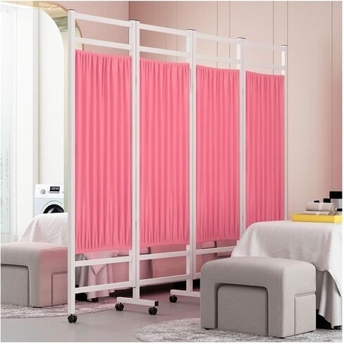Hospital Privacy Curtains for Room Divider/Partitions Freestanding Room Partition Wall Dividers Easy to Use with Pulleys for Home Office Bedroom Bathroom Dressing Room in Kuwait
