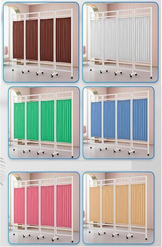 Hospital Privacy Curtains for Room Divider/Partitions Freestanding Room Partition Wall Dividers Easy to Use with Pulleys for Home Office Bedroom Bathroom Dressing Room in Kuwait